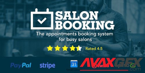 CodeCanyon - Salon Booking v3.40 - Wordpress Plugin - 15963435