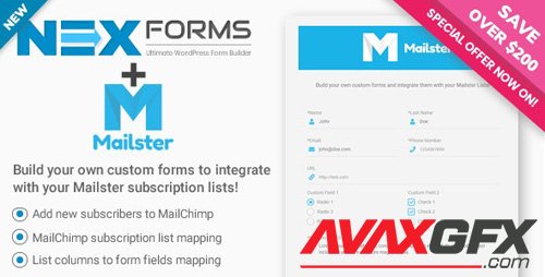 CodeCanyon - Mailster for NEX-Forms v7.5.1 - 27019198