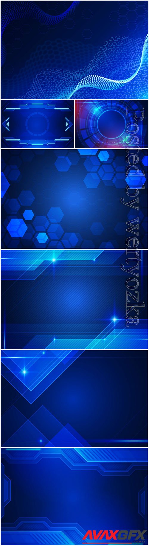 Modernistic tech vector background
