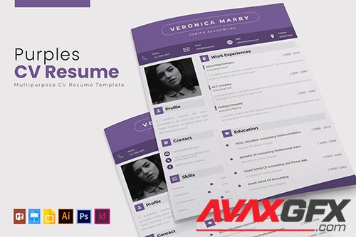 Purples | CV & Resume