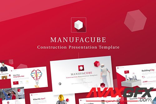 Manufacube - Construction PowerPoint Template