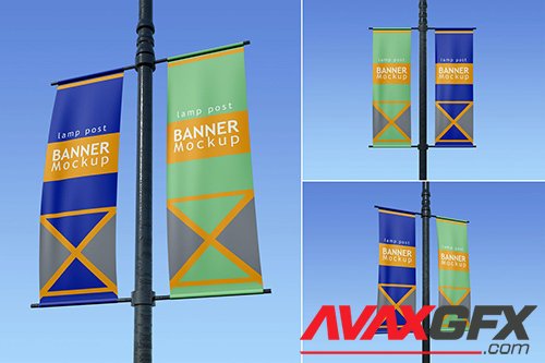 Lamp Post Banner - Mockup FH