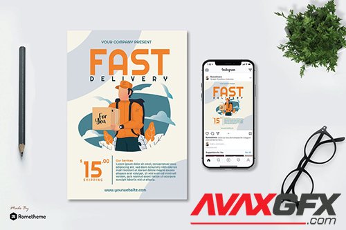 Fast Delivery - Creative Flyer & Instagram Post GR