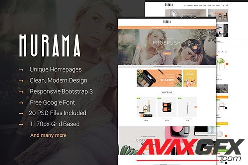 Hurama - Multipurpose eCommerce PSD Theme