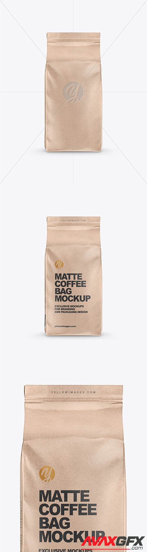 Kraft Coffee Bag Mockup 61225
