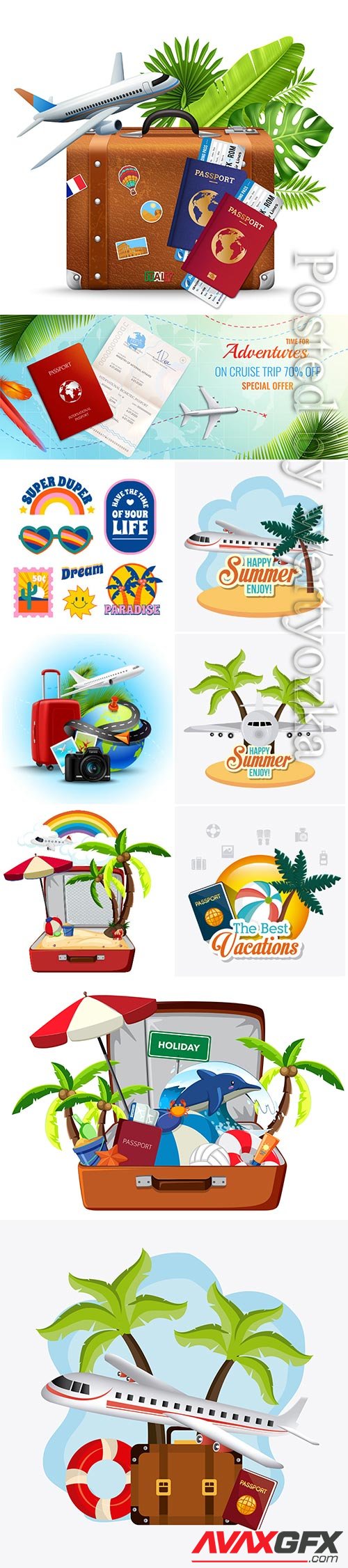 Travel vector collection illustration