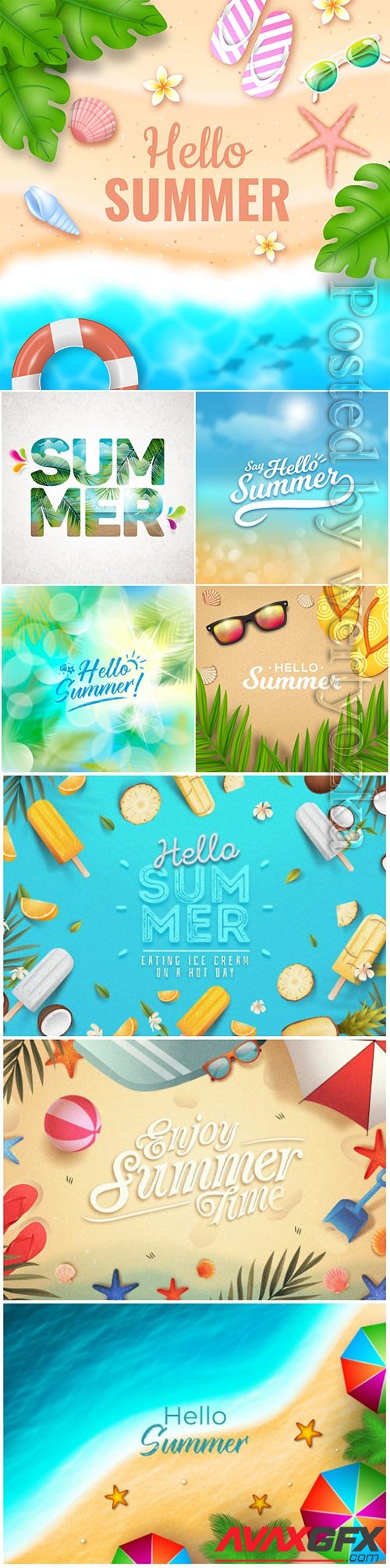 Summer vector collection illustration