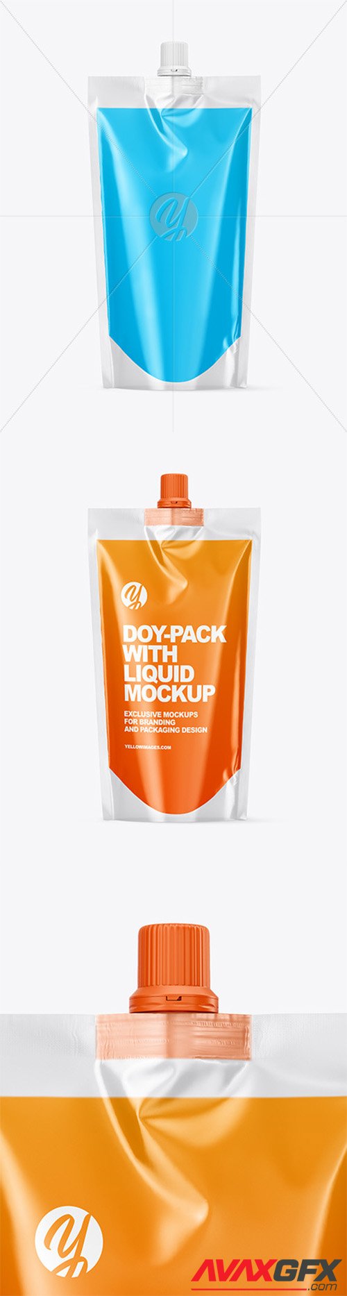 Doy-Pack with Liquid Mockup 61330