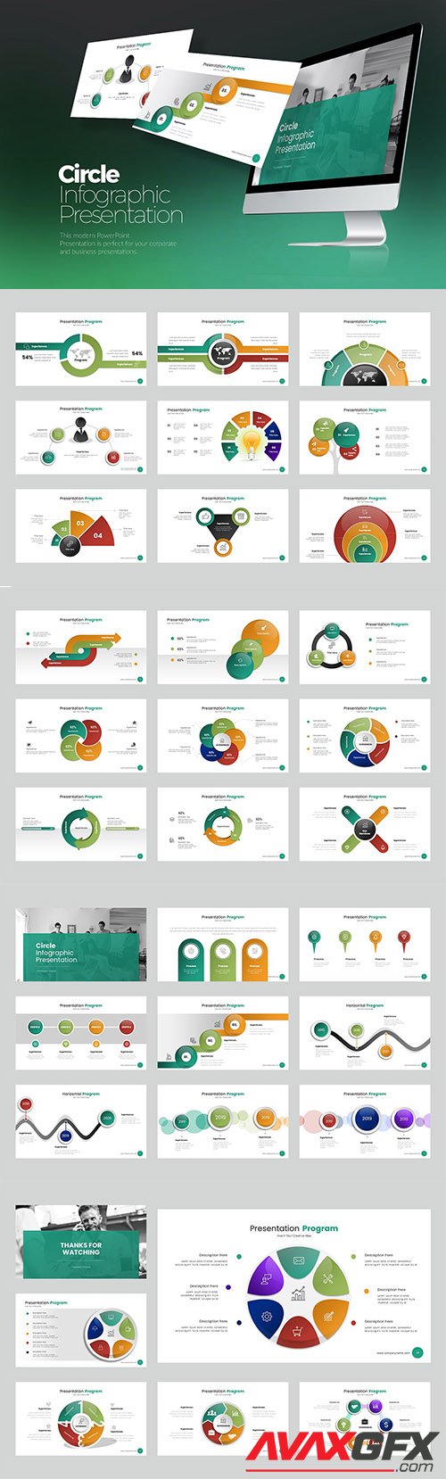 Circle Infographic PowerPoint, Keynote, Google Slides