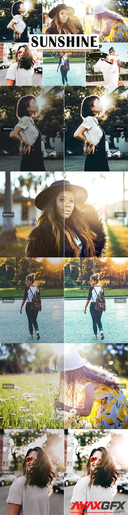 Sunshine Mobile & Desktop Lightroom Presets