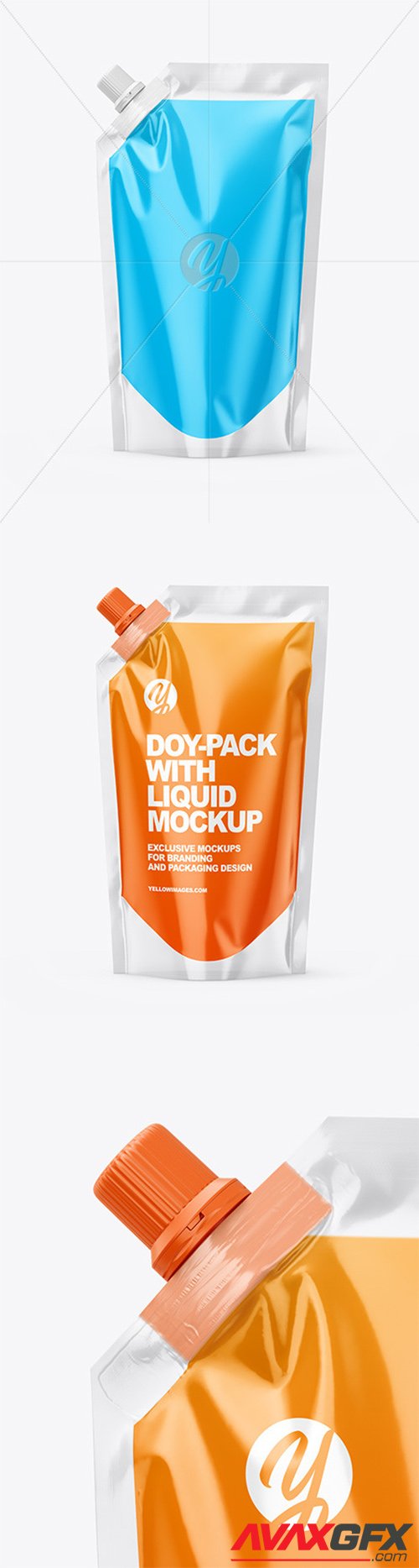 Doy-Pack with Liquid Mockup 61485