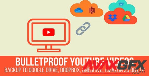 CodeCanyon - Bulletproof YouTube Videos v1.2.1 - Backup to Google Drive, Dropbox, OneDrive, Amazon S3, FTP - 26312810 - NULLED