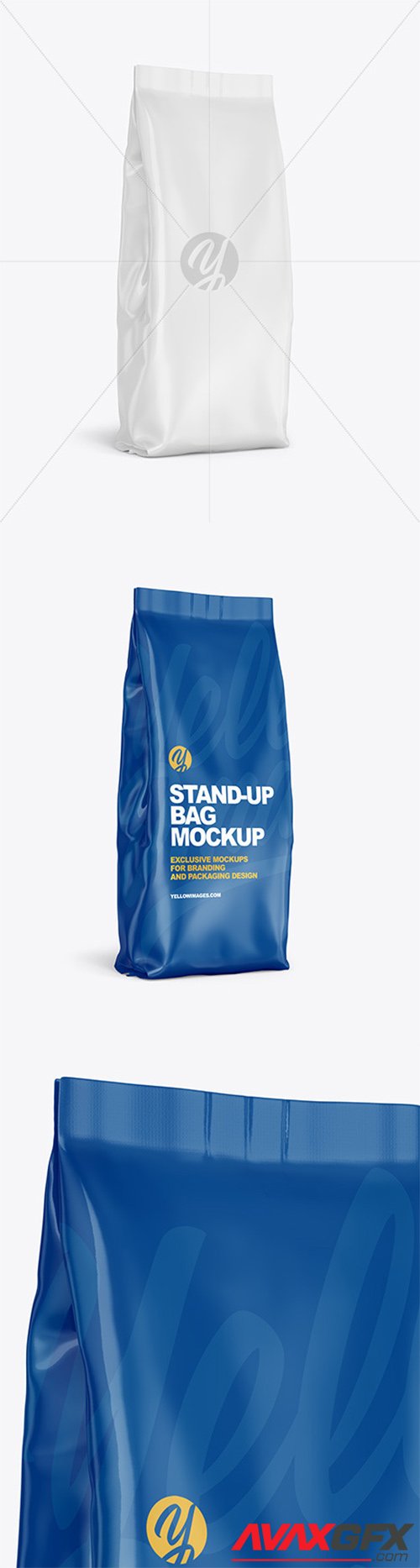 Glossy Stand-up Bag Mockup 61557