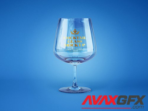 Realistic Cocktail Glass Mockup 355003119
