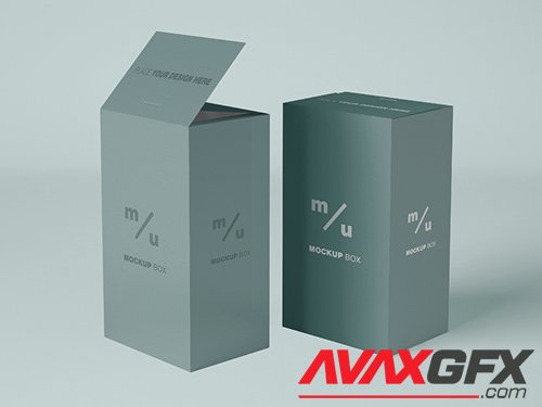 2 Tall Package Mockup 351300938