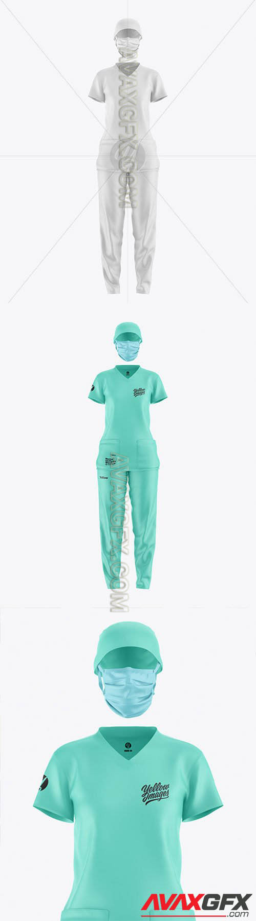 Nurse Uniform Mockup 61289