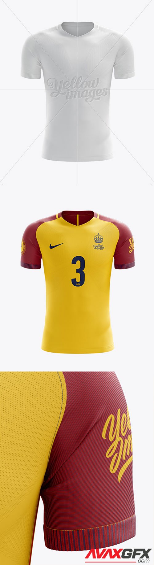 Men’s Soccer Team Jersey mockup 16971