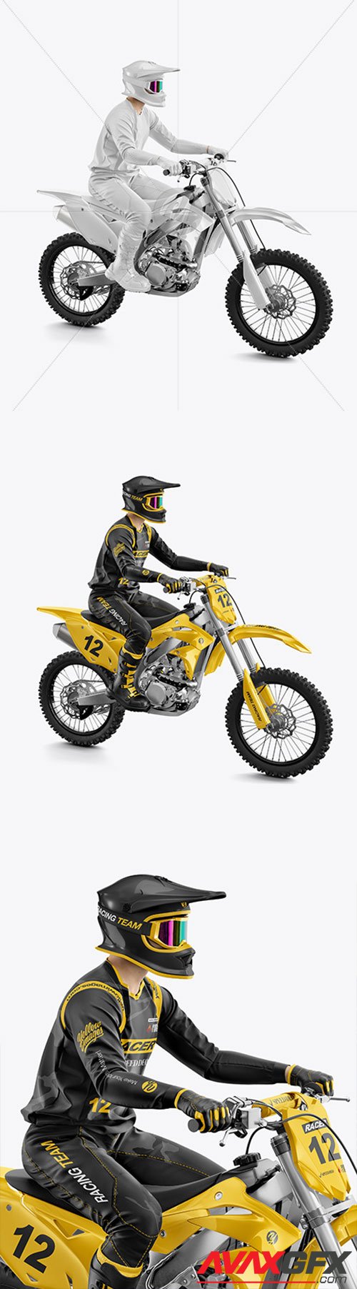 Motocross Racing Kit Mockup 58372