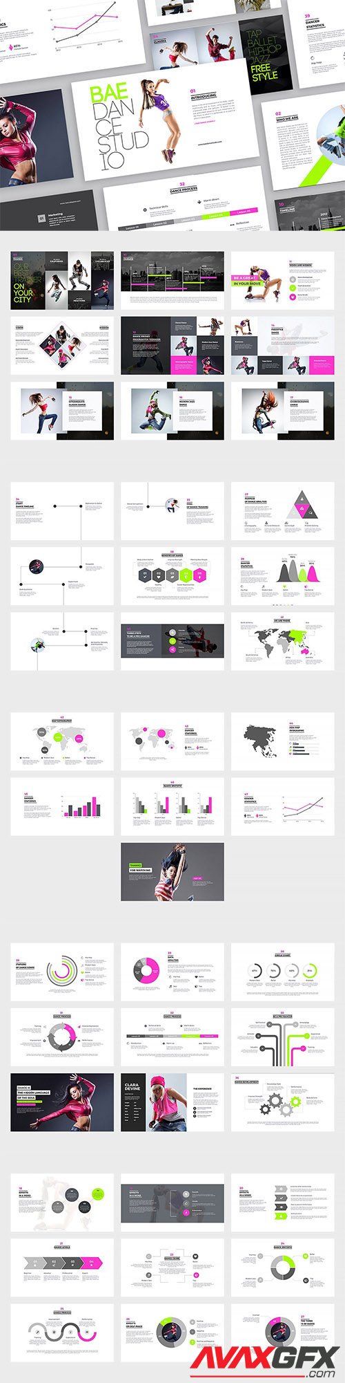 Bae Dance PowerPoint and Keynote Templates