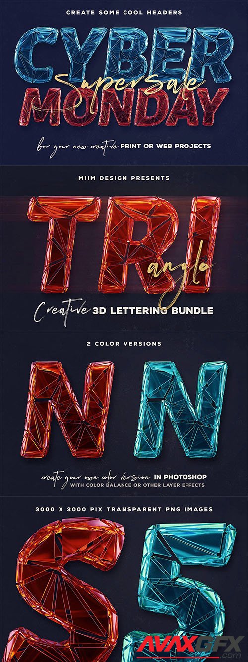 Trianglo- 3D Lettering