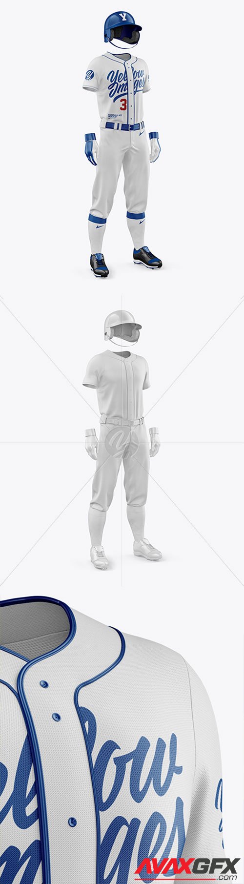Men’s Full Baseball Kit Mockup 41730