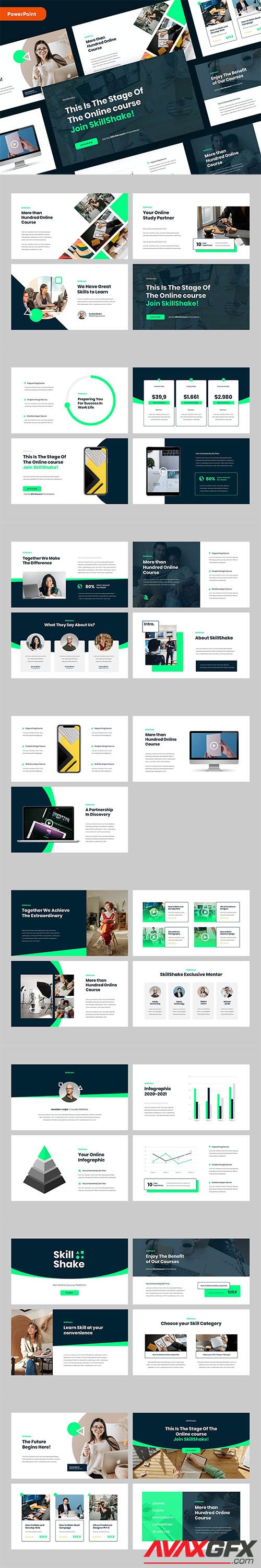 SKILLSHAKE - Online Course PowerPoint Template