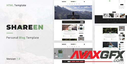 ThemeForest - Shareen v1.0 - Personal Blog Template - 25565322