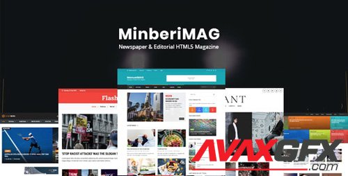 ThemeForest - MinberiMag v1.0 - Newspaper & Editorial HTML5 Magazine (Update: 17 March 18) - 21225930