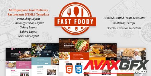 ThemeForest - Fast Foody v1.0 - Multipurpose Restaurants HTML5 Template - 24142664