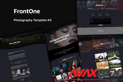 ThemeForest - FrontOne v1.0 - Creative Photography Template Kit - 25973742