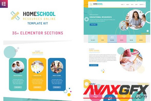 ThemeForest - Home School v1.0 - Elementor Template Kit - 26279945