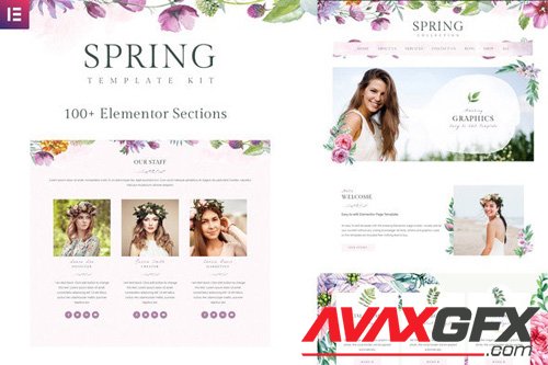 ThemeForest - Spring v1.0 - Watercolor and Floral Template Kit (Update: 17 April 20) - 25853973