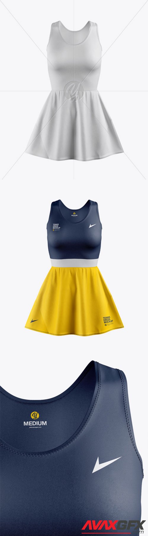 Women’s Tennis Dress Mockup 32099