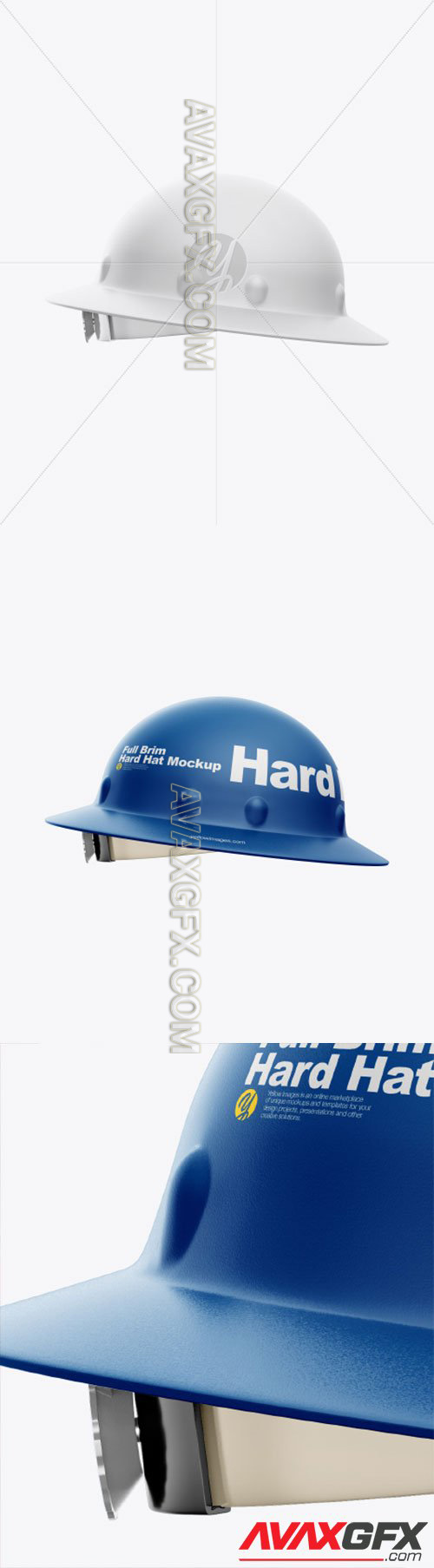 Full Brim Hard Hat Mockup - Side View 28334