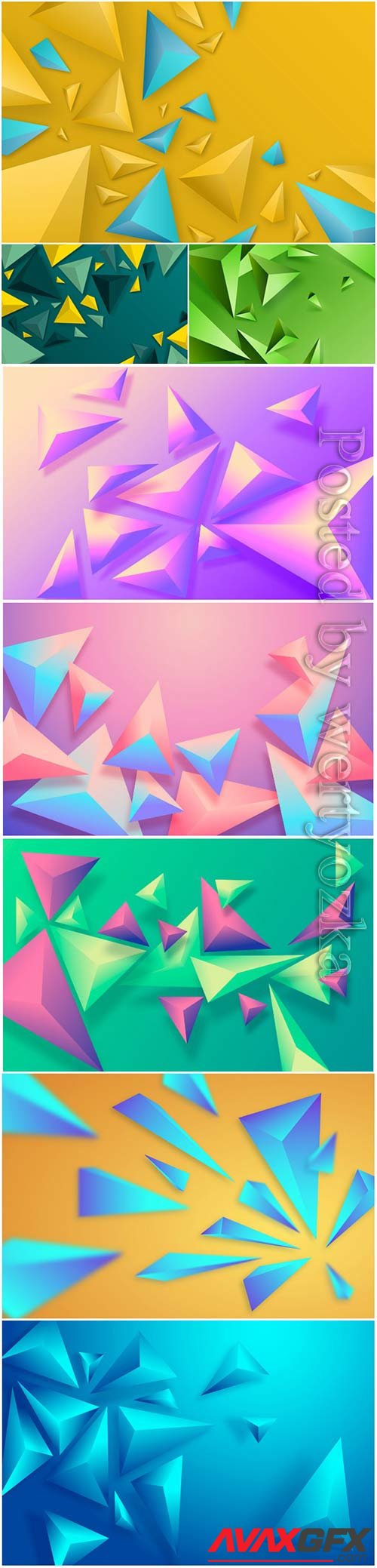 Abstract vector background, 3d models template # 3