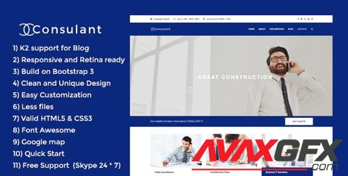 ThemeForest - Consulant v2.0 - Corporate & Business Joomla Template (Update: 8 September 18) - 17374463