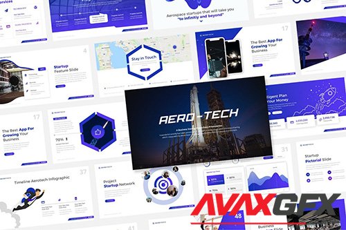 Aero-Tech Technology Powerpoint and Keynote Template