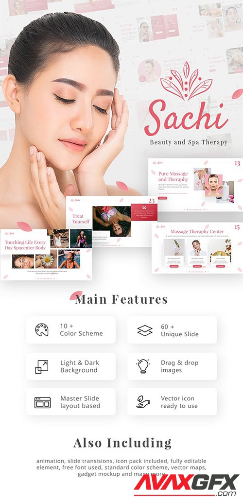 Sachi Creative Animated Beauty Spa Therapy PowerPoint Presentation Template 25119348