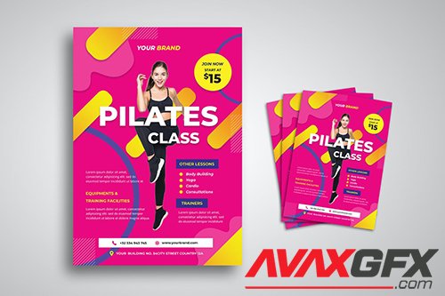 Pilates Training Flyer