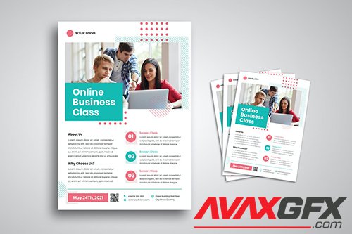 Online Business Class Flyer