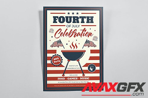 BBQ Celebration Fourth of July Flyers