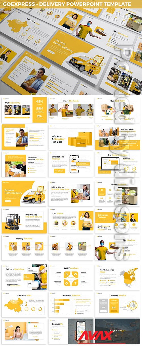 GoExpress - Delivery Powerpoint Template