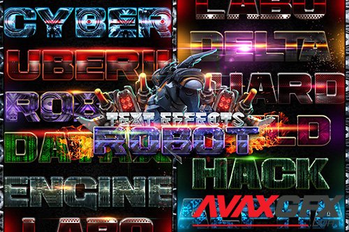 Robot Photoshop Text Effects