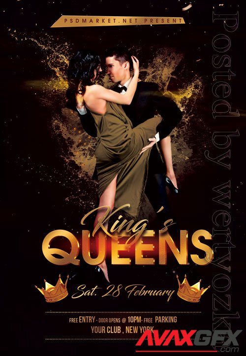 Kings queens event - Premium flyer psd template