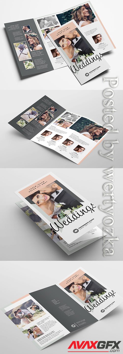 Trifold Layout for Wedding Photographers