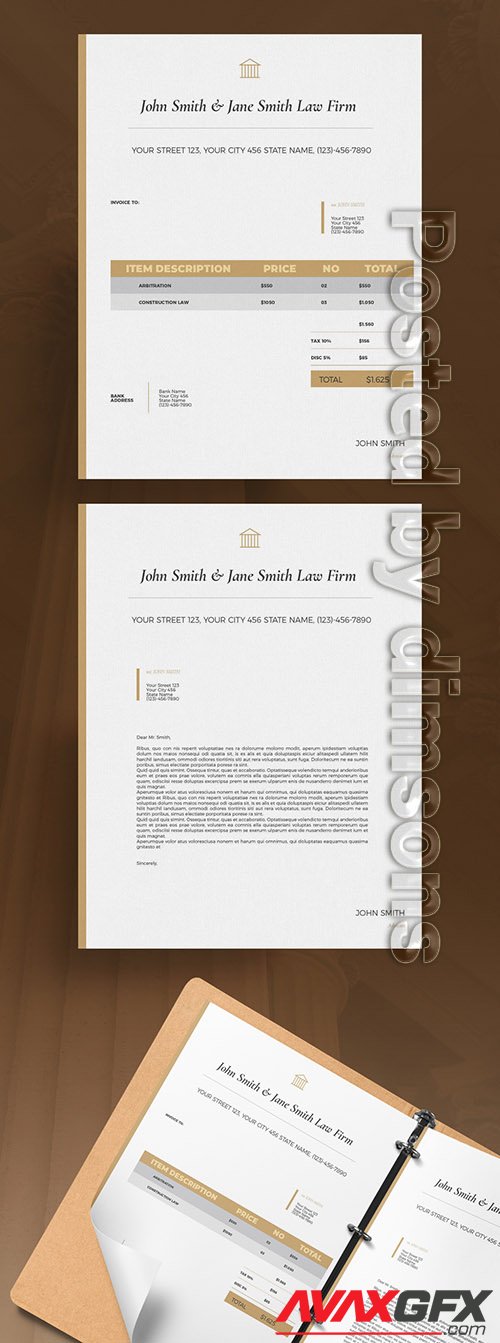 Law Invoice Layout 327886876