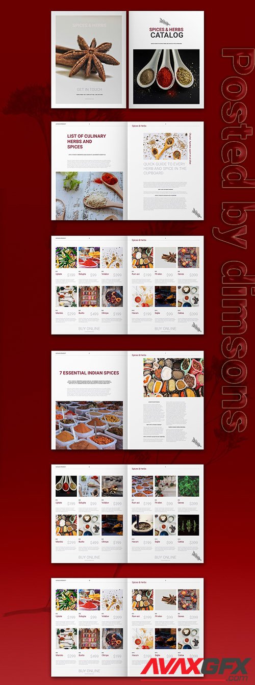 Spices Catalog Layout 322344859