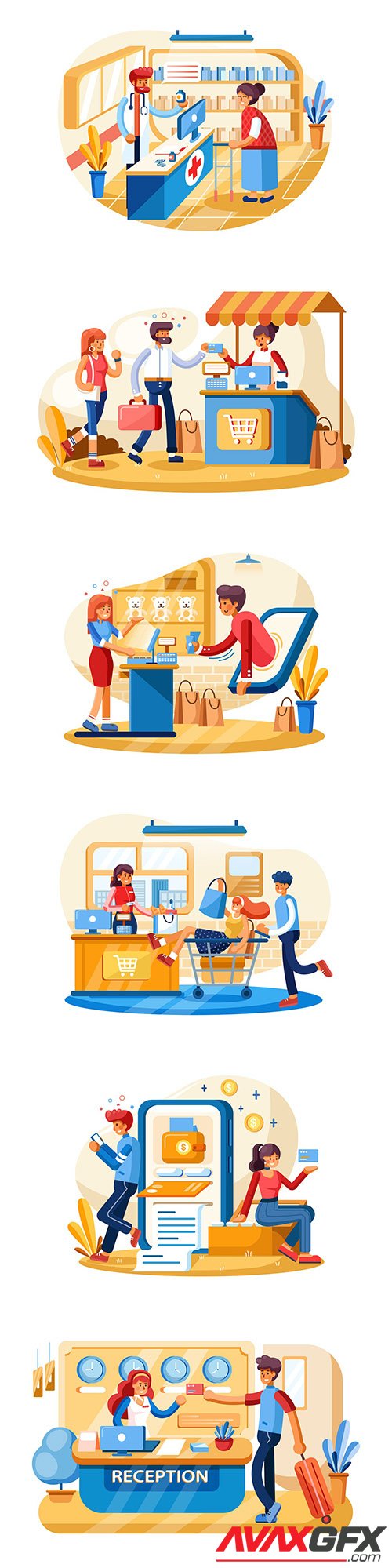 Payment System vector illustration concept.