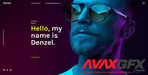 ThemeForest - Denzel. v1.0 - Onepage Personal HTML Template - 27502619