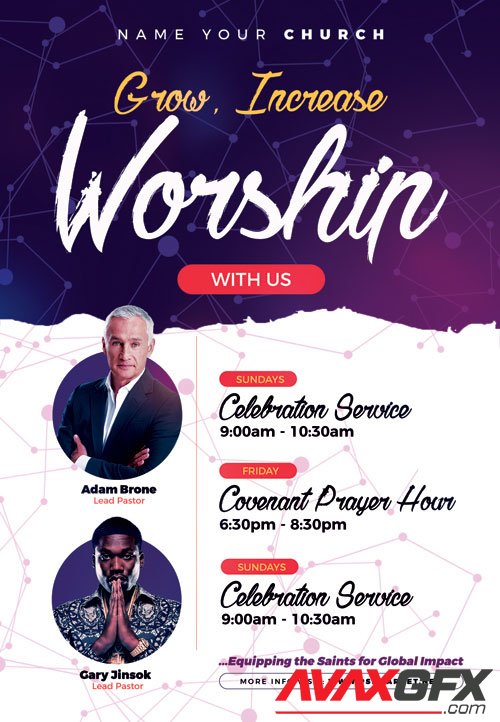 Worship - Premium flyer psd template